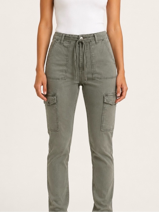 American Eagle Outfitters Denim - American Eagle Outfitters Olive Utility Cargo Straight Leg Jeans